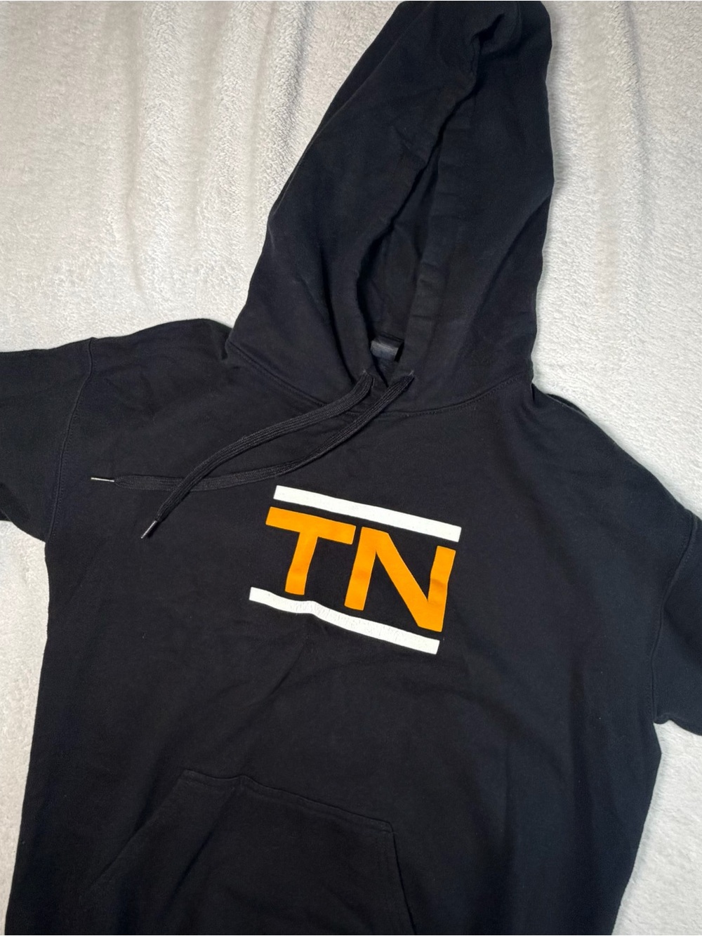 Tennessee Volunteers Black Hoodie with Orange TN Logo